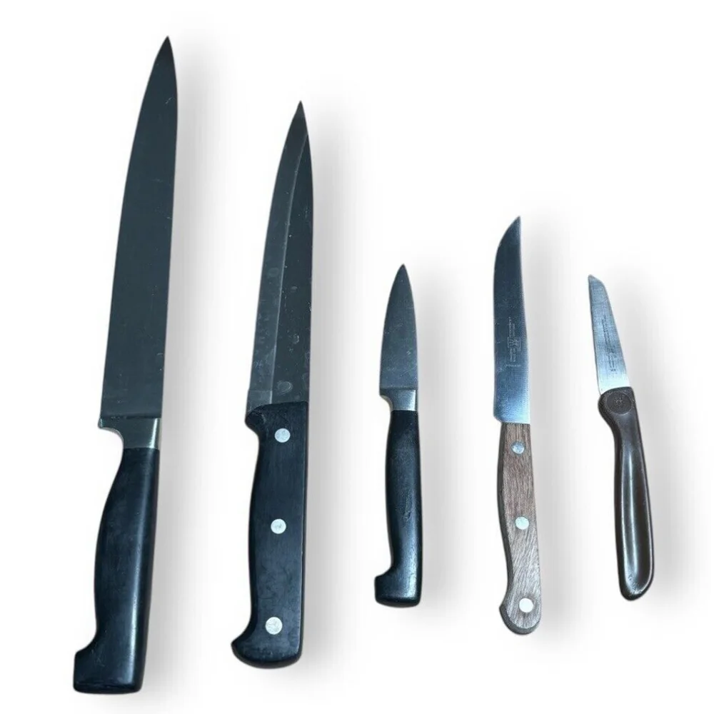 Vintage Random Lot of 5 Zwilling JA Henckels Professional Knives